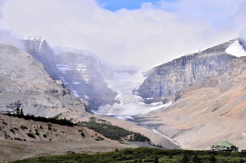 a retreating glacier in Canada